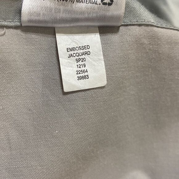 Hotel Collection Bedskirt. Color: Silver/Grey - Picture 3 of 4